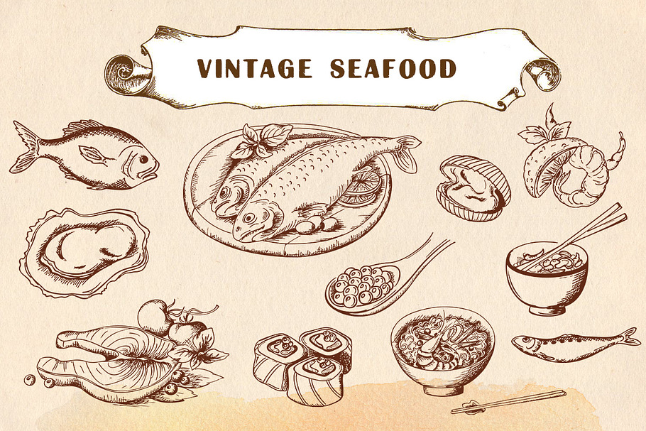 Vintage seafood