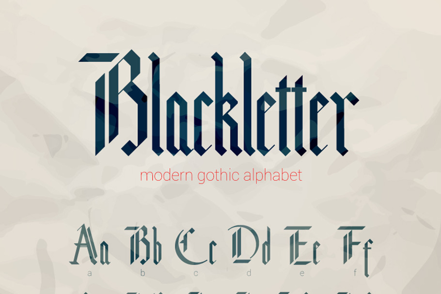 Blackletter modern gothic font. in Gothic Fonts - product preview 8
