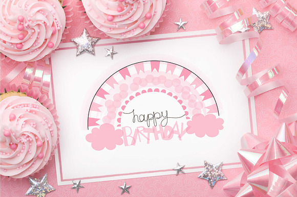 Birthday Girl clipart & pattern in Illustrations - product preview 11