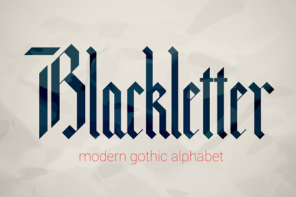Blackletter modern gothic font. in Gothic Fonts - product preview 2