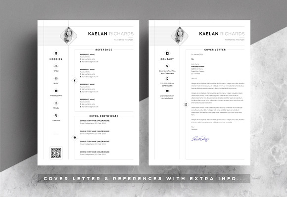 Word Resume & Cover Letter in Letter Templates - product preview 2