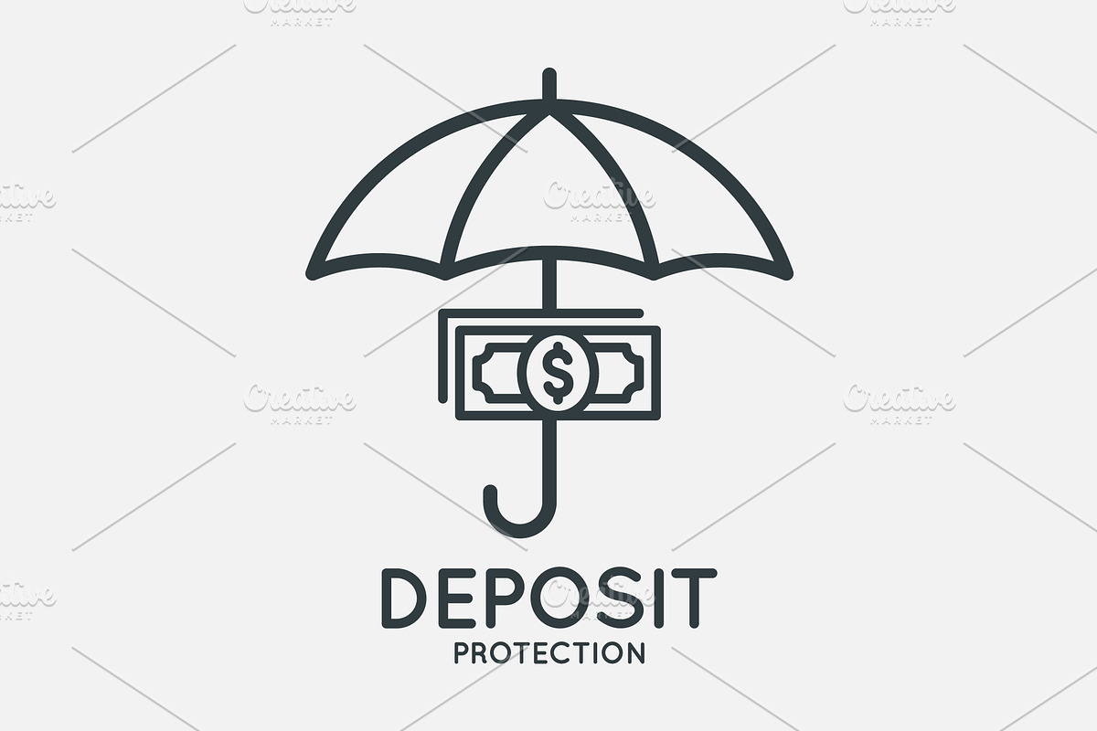Deposit protection logo. in Illustrations - product preview 8