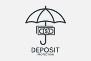 Deposit protection logo.