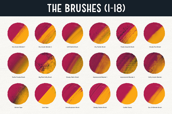 The Brush Bar | 60 Procreate Brushes in Add-Ons - product preview 5
