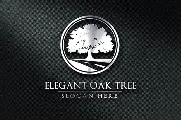 Green Oak Tree Logo vol 2 in Logo Templates - product preview 2