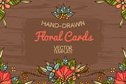 Floral cards templates