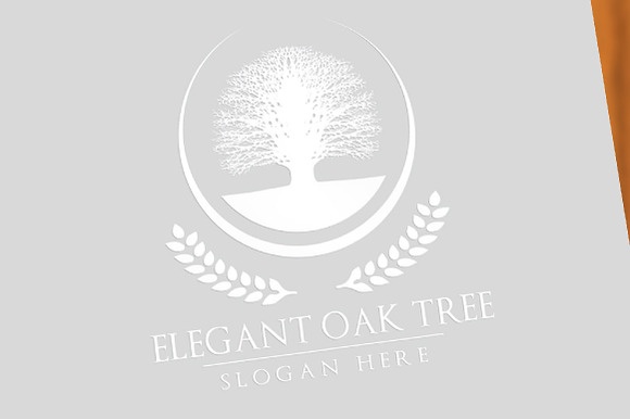 Green oak tree logo vol 3 in Logo Templates - product preview 2