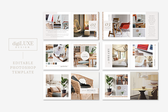 Modern Interior Design Lookbook in Magazine Templates - product preview 4