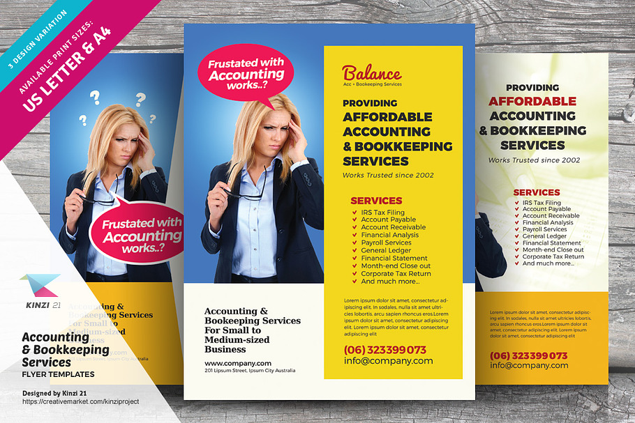 Accounting & Bookkeeping Flyers