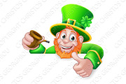 Leprechaun St Patricks Day Thumbs Up