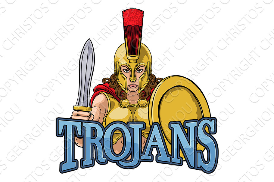 Spartan Trojan Female Warrior in Illustrations - product preview 8