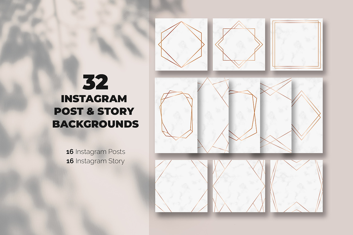 Marble Instagram Backgrounds in Instagram Templates - product preview 8