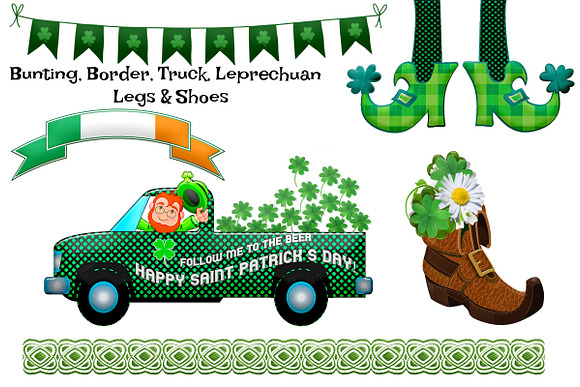 St Patrick's Day Clip Art in Illustrations - product preview 1