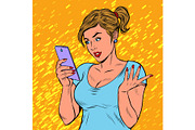 A young woman with a smartphone