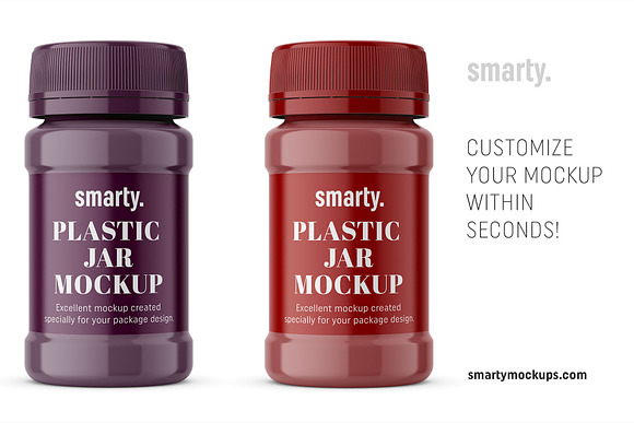 Glossy jar mockup in Product Mockups - product preview 2