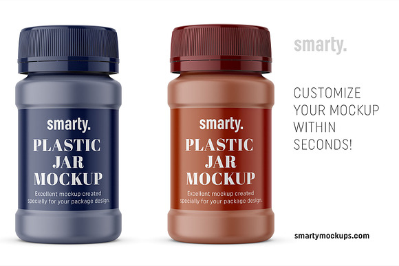 Matt jar mockup in Product Mockups - product preview 2