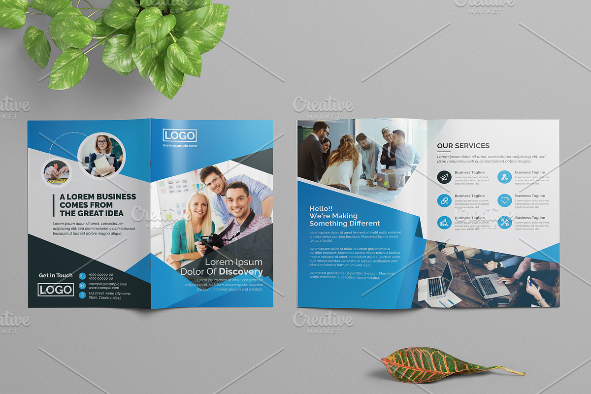 Bifold Brochure Layout in Brochure Templates - product preview 8