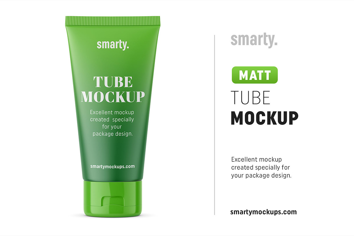 Matt tube mockup in Product Mockups - product preview 8