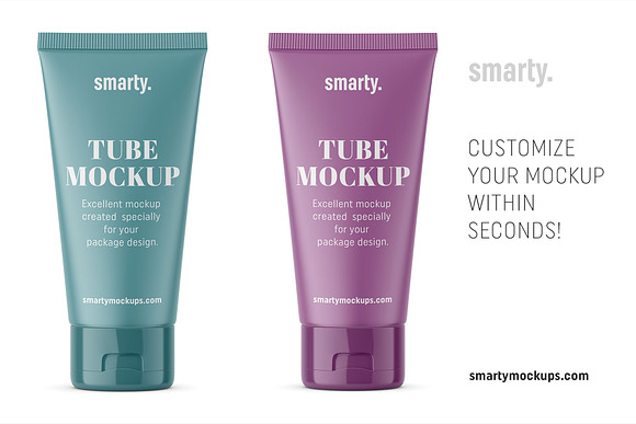 Matt tube mockup in Product Mockups - product preview 2