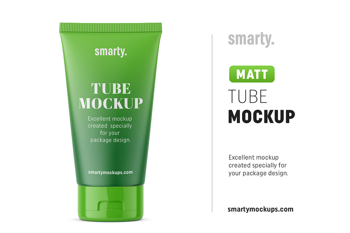 Matt tube mockup in Product Mockups - product preview 8