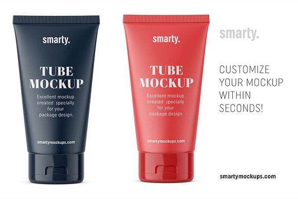 Matt tube mockup in Product Mockups - product preview 2