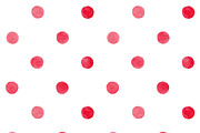 Watercolor Polka Dots Pattern Bundle