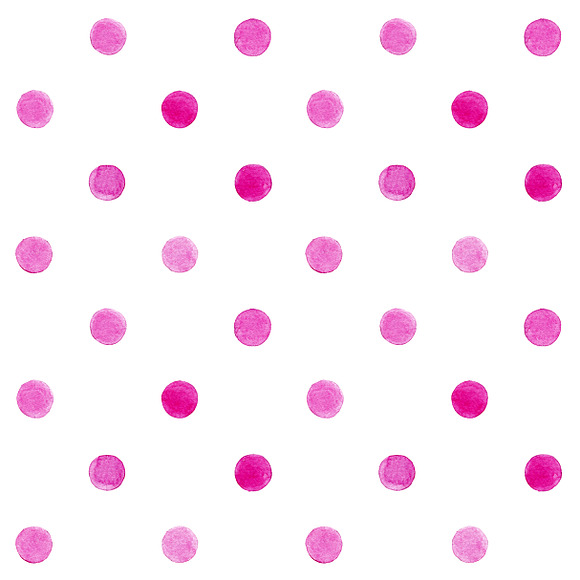 Watercolor Polka Dots Pattern Bundle in Patterns - product preview 1