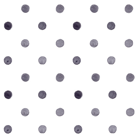 Watercolor Polka Dots Pattern Bundle in Patterns - product preview 6
