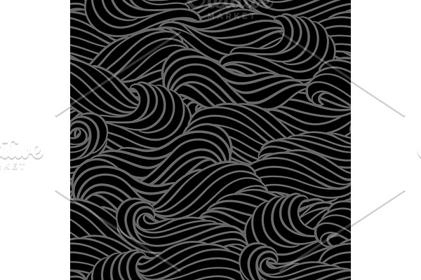 Seamless wave pattern. Background