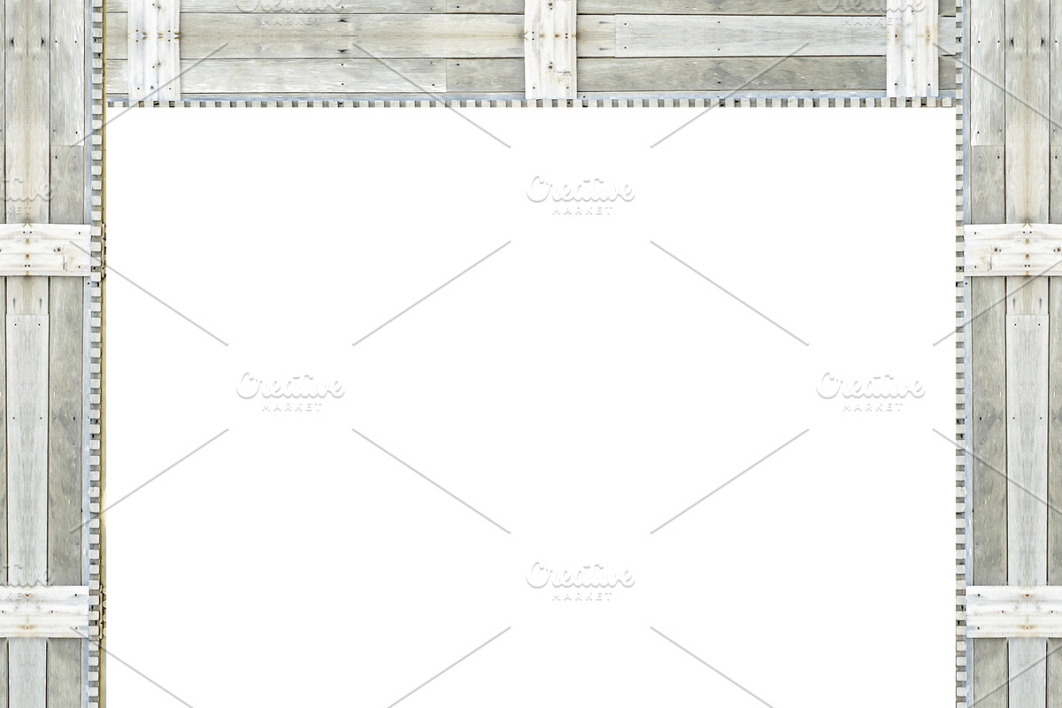 Wooden Borders White Background in Illustrations - product preview 8
