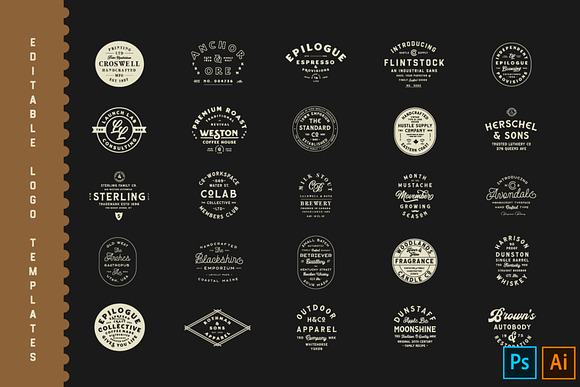 The Heritage Brand Collection in Retro Fonts - product preview 13