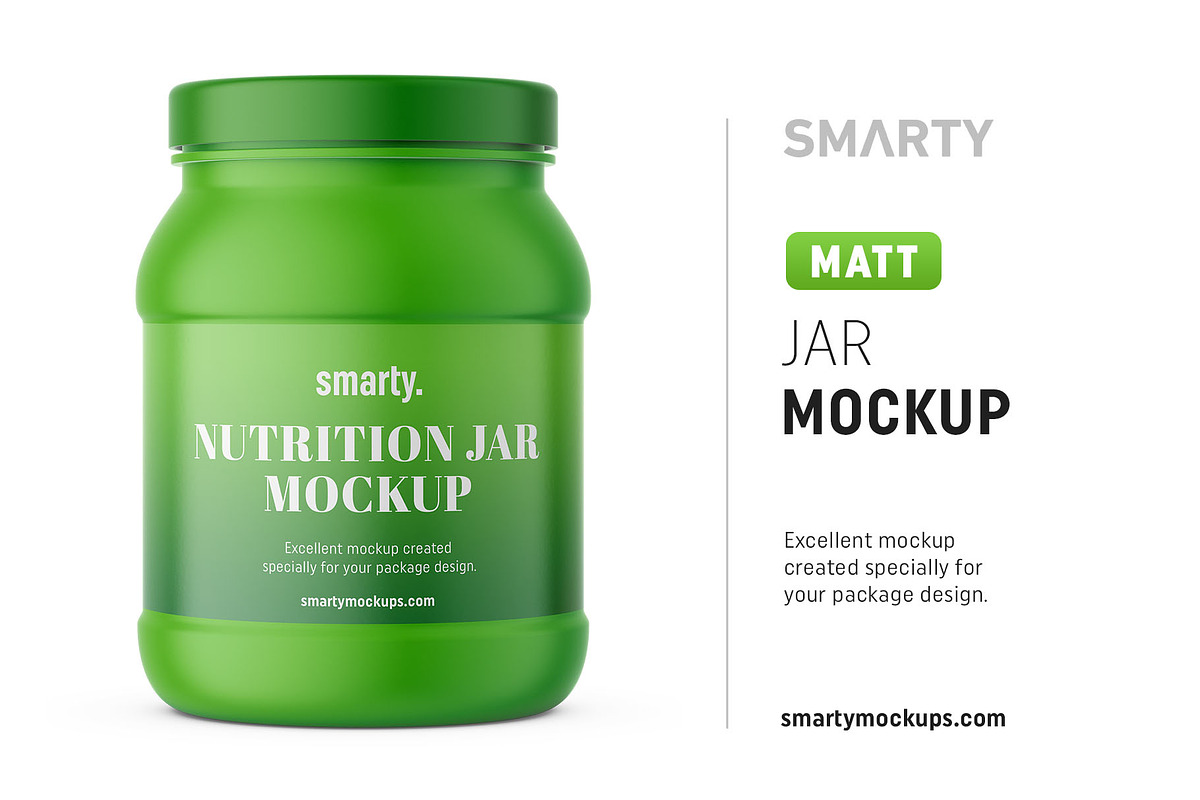 Matt shakepowder jar mockup in Product Mockups - product preview 8