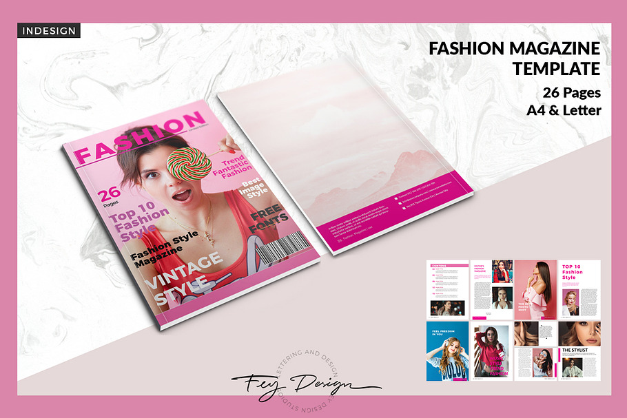 Fashion - Magazine Template in Magazine Templates - product preview 8