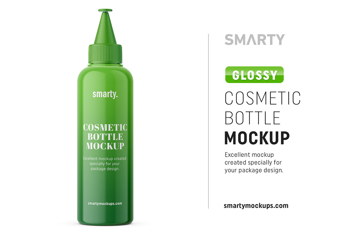 Glossy aplicator bottle mockup in Product Mockups - product preview 8
