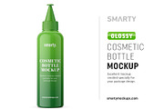 Glossy aplicator bottle mockup