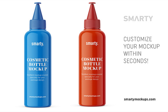 Glossy aplicator bottle mockup in Product Mockups - product preview 2