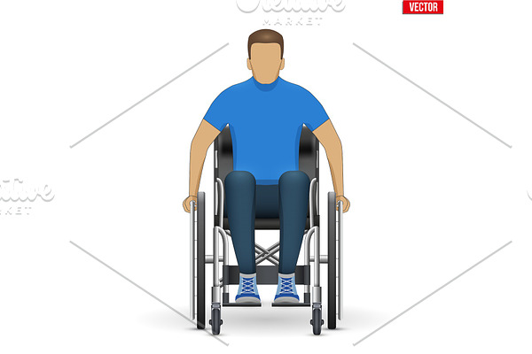 Disabled Man in wheelchair