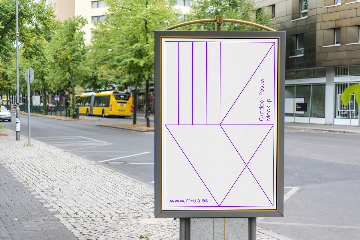 Berlin Outdoor Street Poster 2 in Branding Mockups - product preview 8