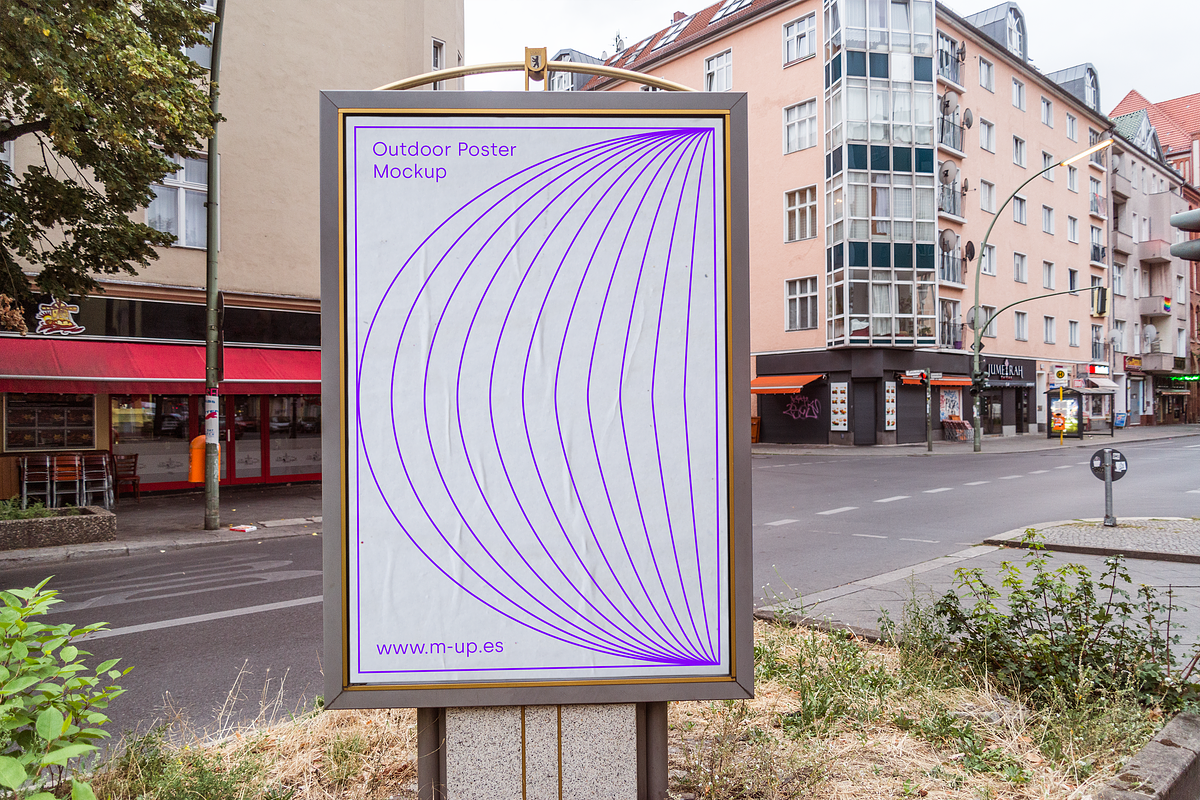 Berlin Outdoor Street Poster 3 in Branding Mockups - product preview 8