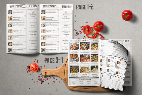 Bulletin Food Menu in Brochure Templates - product preview 4