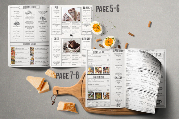 Bulletin Food Menu in Brochure Templates - product preview 5
