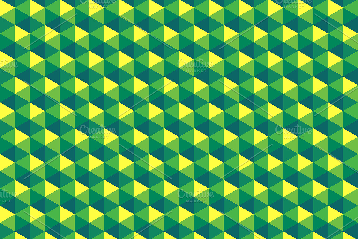 Green Hexagon Pattern in Patterns - product preview 8
