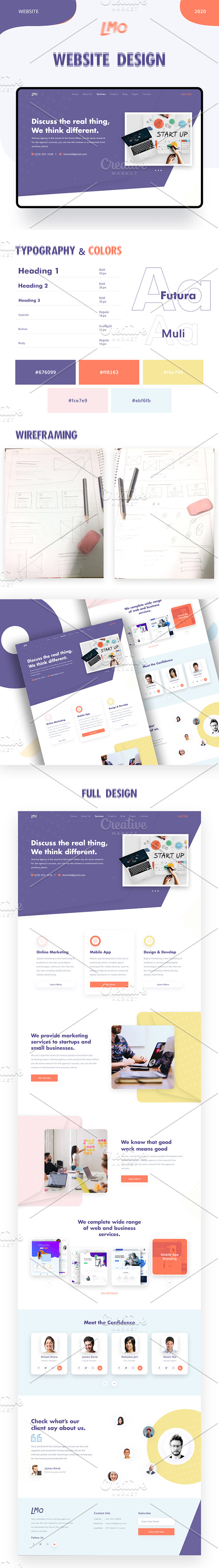 Startup Agency Landing Page in Landing Page Templates - product preview 1