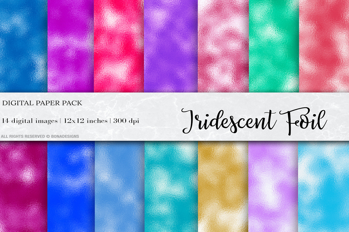 Foil Digital Papers, Foil Background in Textures - product preview 8