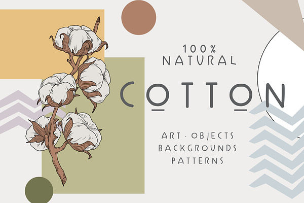 Cotton Set / Hand drawn