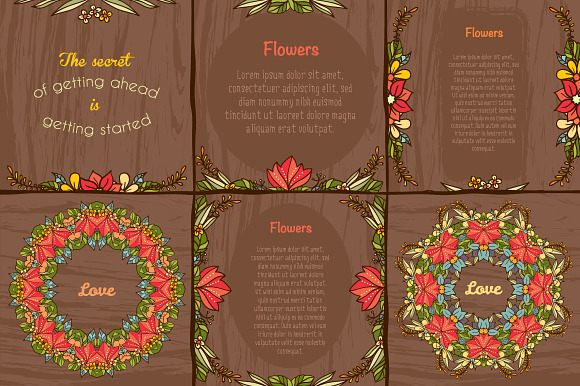 Floral cards templates in Postcard Templates - product preview 2