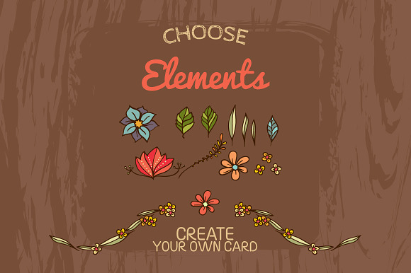 Floral cards templates in Postcard Templates - product preview 3