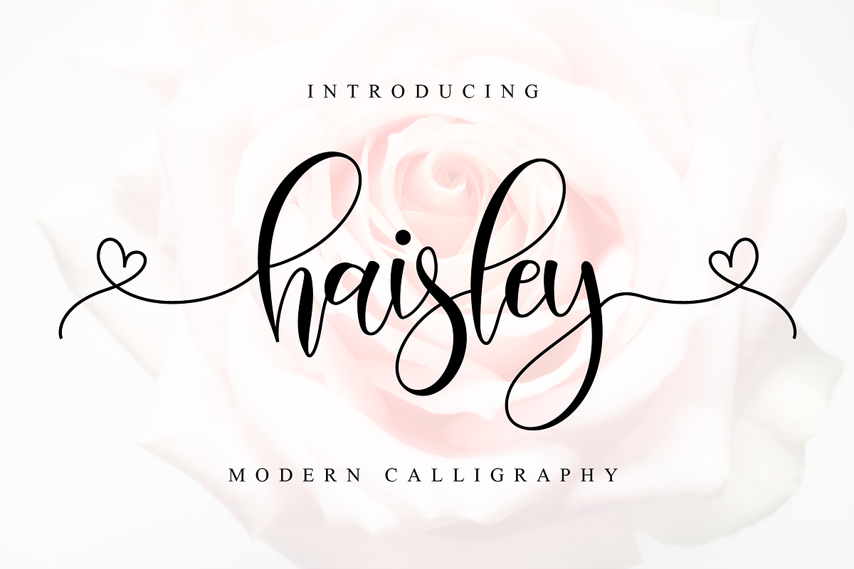 Haisley // Lovely Script Font in Script Fonts - product preview 8