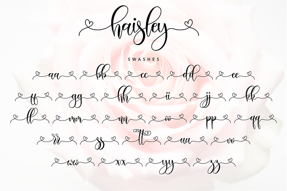 Haisley // Lovely Script Font in Script Fonts - product preview 11