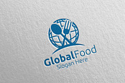 Global Food Logo Restaurant 20